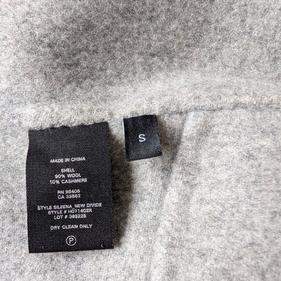 Theory Open Front Coat in Double-Face Wool-Cashmere - Size Small - Picture 5 of 10